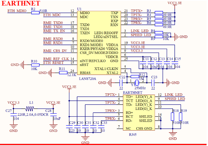 STM32F107的网络通信电路设计